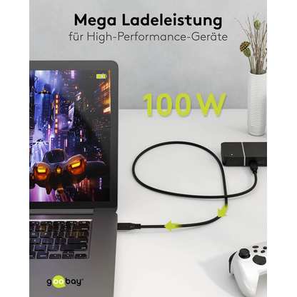 Artikelbild 4 für goobay USB 4 USB-Kabel 2,0 m schwarz, 1 St., Artikelnummer 557508