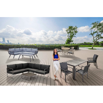 Artikelbild 11 für greemotion Loungegruppe Boston anthrazit, silber Metall, 15-teilig, Artikelnummer 333177