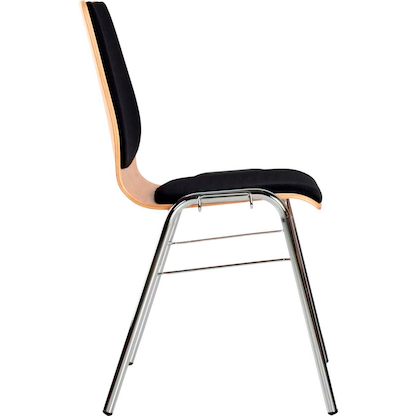 Artikelbild 3 für LÜLLMANN Stapelstuhl 225560 buche, schwarz Holz, 1 St., Artikelnummer 790836