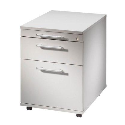 Artikelbild für HAMMERBACHER Sira Rollcontainer lichtgrau 3 Auszüge 42,8 x 58,0 x 59,0 cm, Artikelnummer 197012