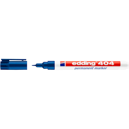 Artikelbild 2 für edding 404 Permanentmarker blau 0,75 mm, 1 St., Artikelnummer 897987