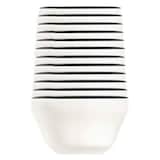 Artikelbild 1 für ID Fine Schalen Modest Black Mesa weiß Ø 10,0 cm, 12 St., Artikelnummer 634137