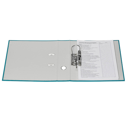 Artikelbild 6 für DONAU Klassik Ordner türkis Karton 7,5 cm DIN A4, 1 St., Artikelnummer 345199