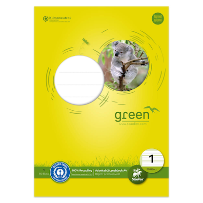 Artikelbild für Staufen® Arbeitsblock Style DIN A4 1. Schuljahr liniert Lineatur 1, 1 St., Artikelnummer 242574