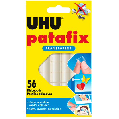 Artikelbild für UHU patafix doppelseitige Klebepads, 1,2 x 1,2 cm, 56 St., Artikelnummer 348201
