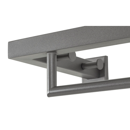 Artikelbild 2 für HAKU Möbel Wandgarderobe 16896 anthrazit Metall 3 Haken 108,0 x 75,0 cm, Artikelnummer 551186