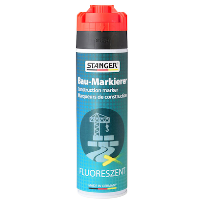 Artikelbild für STANGER Bau-Markierer Markierungsspray neonorange 500,0 ml, 1 St., Artikelnummer 386088