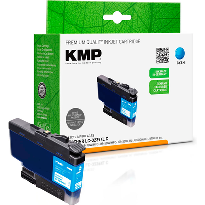 Artikelbild für KMP cyan Druckerpatrone kompatibel zu brother LC-3239XLC, Artikelnummer 464097
