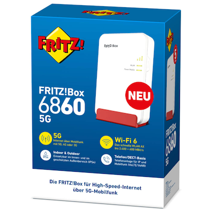 Artikelbild 9 für FRITZ! FRITZ!Box 6860 5G WLAN-Router, 1 St., Artikelnummer 517191