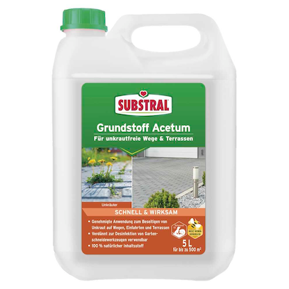 Artikelbild für SUBSTRAL® Grundstoff Acetum Unkrautvernichter 5,0 l, Artikelnummer 782132