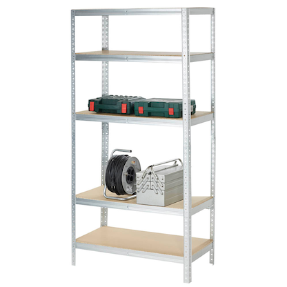 Artikelbild 4 für SZ Metall Schwerlastregal 24180-I(LV) silber 90,0 x 45,0 x 180,0 cm, Artikelnummer 830604