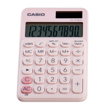 Artikelbild 4 für CASIO SL-310UC Taschenrechner rosa, Artikelnummer 445852
