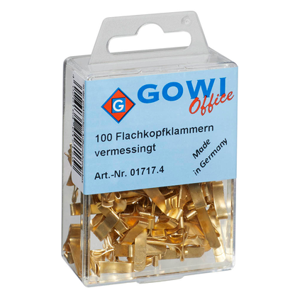 Artikelbild 4 für Gowi Musterbeutelklammern Flachkopf, 100 St., Artikelnummer 475398