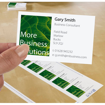 Artikelbild 2 für AVERY Zweckform Visitenkarten C32011-10 matt weiß 200 g/qm, 100 St., Artikelnummer 626143