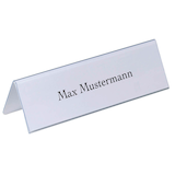 Artikelbild 1 für DURABLE Tischnamensschilder 8052-19 transparent 21,0 x 6,1 cm, 25 St., Artikelnummer 112268