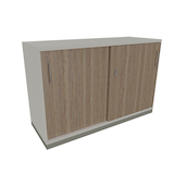 Artikelbild 1 für fm Schiebetürenschrank Sidney, 4260429765737 weiß, eiche natur 1 Fachboden 120,0 x 44,2 x 78,1 cm, Artikelnummer 412793