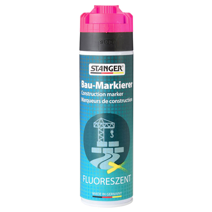 Artikelbild für STANGER Bau-Markierer Markierungsspray neonpink 500,0 ml, 1 St., Artikelnummer 386229