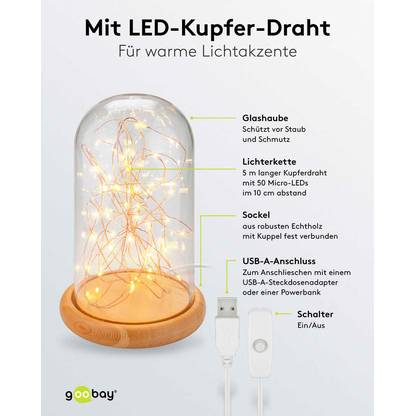 Artikelbild 8 für goobay LED Dekoleuchte transparent, 1 St., Artikelnummer 725311