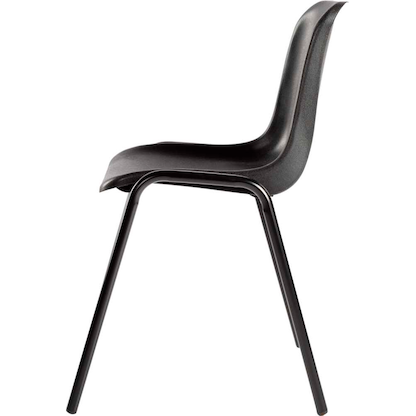 Artikelbild 3 für LÜLLMANN Stapelstuhl Basic 230050 schwarz Kunststoff, 1 St., Artikelnummer 790849