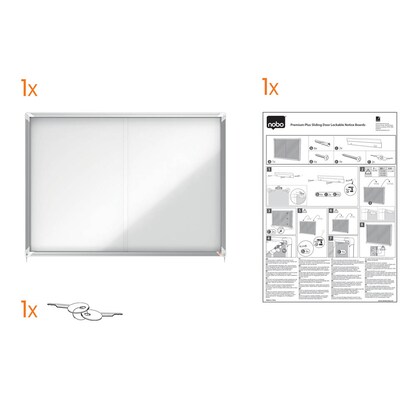 Artikelbild 9 für nobo Schaukasten silber 15x DIN A4 119,2 x 5,4 x 100,0 cm, 1 St., Artikelnummer 699619