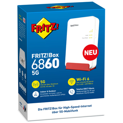 Artikelbild 4 für FRITZ! FRITZ!Box 6860 5G WLAN-Router, 1 St., Artikelnummer 517191
