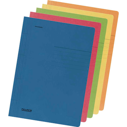 Artikelbild 2 für FALKEN Schnellhefter Karton farbsortiert DIN A4, 10 St., Artikelnummer 765049