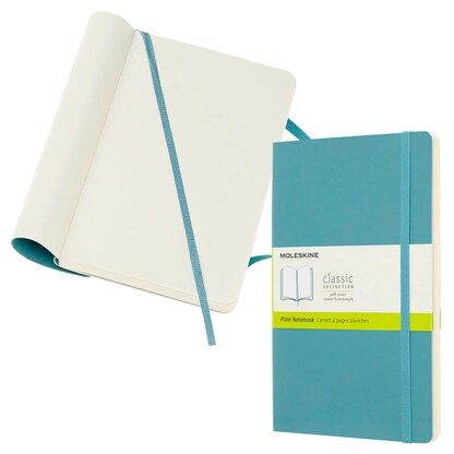 Artikelbild für MOLESKINE Notizbuch Classic ca. DIN A5 blanko, riff blau Softcover 240 Seiten, 1 St., Artikelnummer 512376