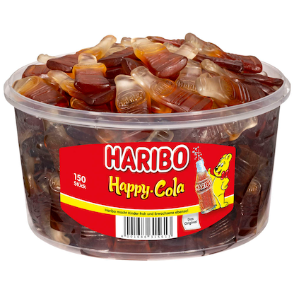 Artikelbild für HARIBO HAPPY COLA Fruchtgummi 1200,0 g, Artikelnummer 117337