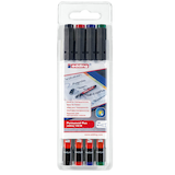 Artikelbild 1 für edding 142 Folienstifte-Set farbsortiert permanent, 4 St., Artikelnummer 269367