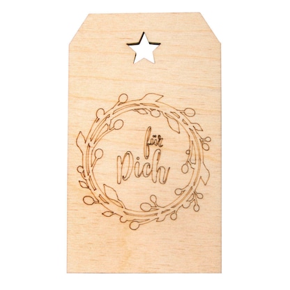 Artikelbild für Rayher Geschenkanhänger natur Holz 