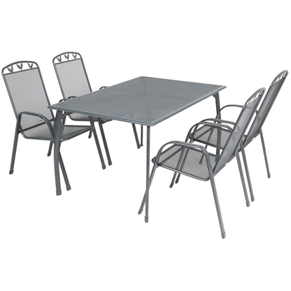 Artikelbild 6 für greemotion Gartentisch Toulouse grau rechteckig 140,0 x 90,0 x 74,0 cm, Artikelnummer 731162