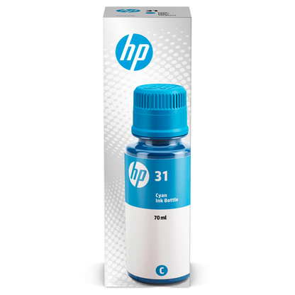 Artikelbild 2 für HP 31(1VU26AE) cyan Tintenflasche, Artikelnummer 933523