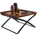 Artikelbild 1 für WOHNLING Couchtisch quadratisch Massivholz sheesham 63,0 x 63,0 x 39,0 cm, 1 St., Artikelnummer 907594