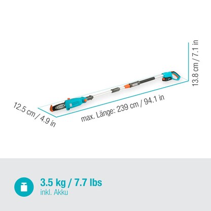 Artikelbild 2 für GARDENA TCS 20/18V P4A Ready-To-Use Set Akku-Hochentaster 18,0 V, mit 1 Akku, Artikelnummer 433547