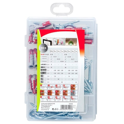 Artikelbild 4 für fischer Profi-Box - DuoPower 2K 544399 Dübel- und Schrauben-Sortiment, 70-teilig, Artikelnummer 480341
