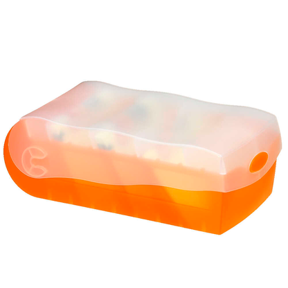 Artikelbild 3 für HAN Croco Karteikasten DIN A7 für 900 Karteikarten orange mit Deckel, Artikelnummer 687475