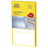 Artikelbild 1 für AVERY Zweckform Adressetiketten 3345 weiß 95,0 x 48,0 mm, 282 Etiketten , Artikelnummer 610050