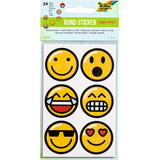Artikelbild 1 für folia Aufkleber Emojis verschiedene Motive, 24 St., Artikelnummer 963514