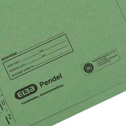 Artikelbild 5 für ELBA Pendelhefter Karton grün DIN A4 1x Amtsheftung, 1 St., Artikelnummer 332709