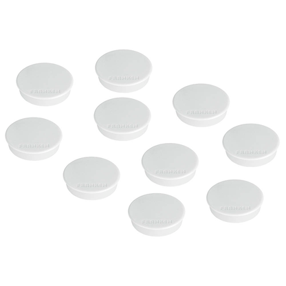 Artikelbild für FRANKEN Magnet weiß, Kunststoff Ø 3,8 cm, 10 St., Artikelnummer 670319