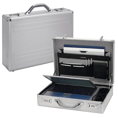 Artikelbild für ALUMAXX Aktenkoffer KRONOS Aluminium silber 46,0 x 12,0 x 33,0 cm, Artikelnummer 121442