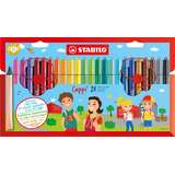 Artikelbild 1 für STABILO Cappi Filzstifte farbsortiert, 24 St., Artikelnummer 108561