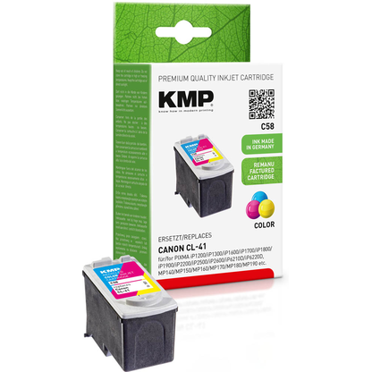 Artikelbild für KMP C58 color Druckerpatrone kompatibel zu Canon CL-41, Artikelnummer 396101