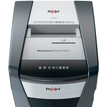 Artikelbild 12 für Rexel XP420+ Aktenvernichter mit Partikelschnitt P-4, 4 x 35 mm, bis 21,0 l, grau, Artikelnummer 255819