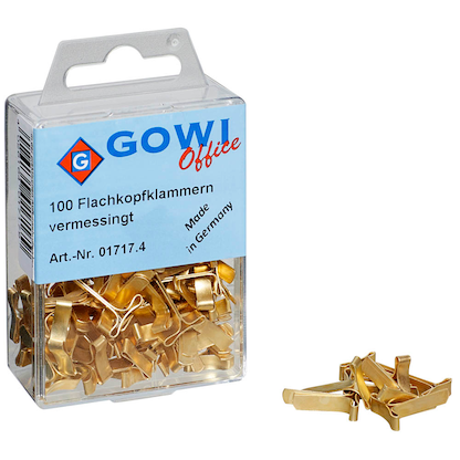 Artikelbild für Gowi Musterbeutelklammern Flachkopf, 100 St., Artikelnummer 475398