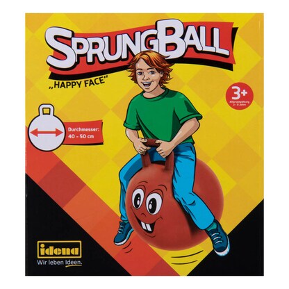Artikelbild 5 für Idena Hüpfball Happy Face rot, 1 St., Artikelnummer 470114