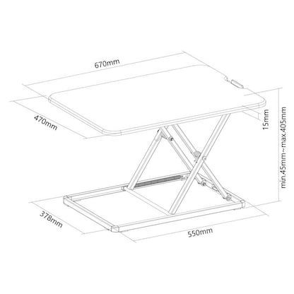 Artikelbild 5 für Neomounts Monitorständer NS-WS050BLACK schwarz, Artikelnummer 497392