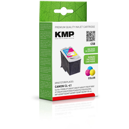 Artikelbild 2 für KMP C58 color Druckerpatrone kompatibel zu Canon CL-41, Artikelnummer 396101
