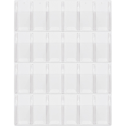 Artikelbild 2 für helit Wandprospekthalter the clearly transparent 1/3 DIN A4 24 Fächern 76,6 x 5,1 x 104,5 cm, 1 St., Artikelnummer 576304