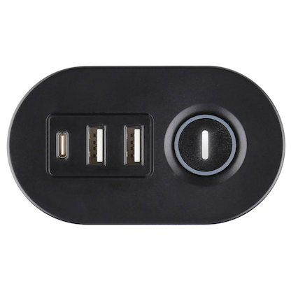 Artikelbild 9 für IOIO SL 3000 3-fach Tischsteckdose 1,5 m schwarz mit USB-Buchse, Artikelnummer 508947